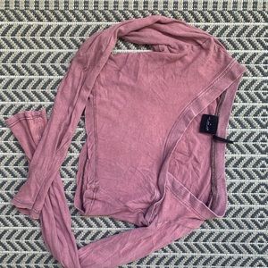 Mauve crop top from Urban Outfitters